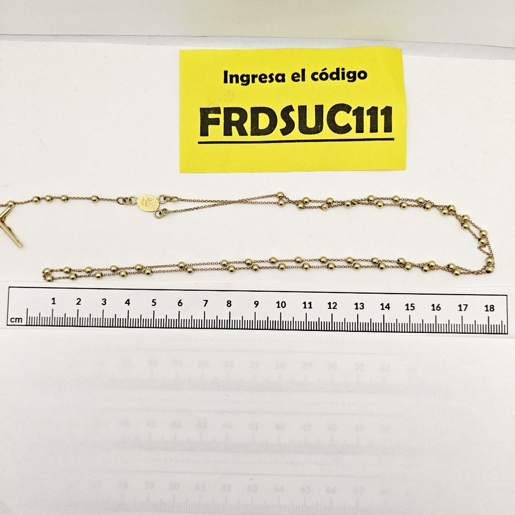 ROSARIO ORO 14 K 6,00 GRMS (SEMINUEVO)