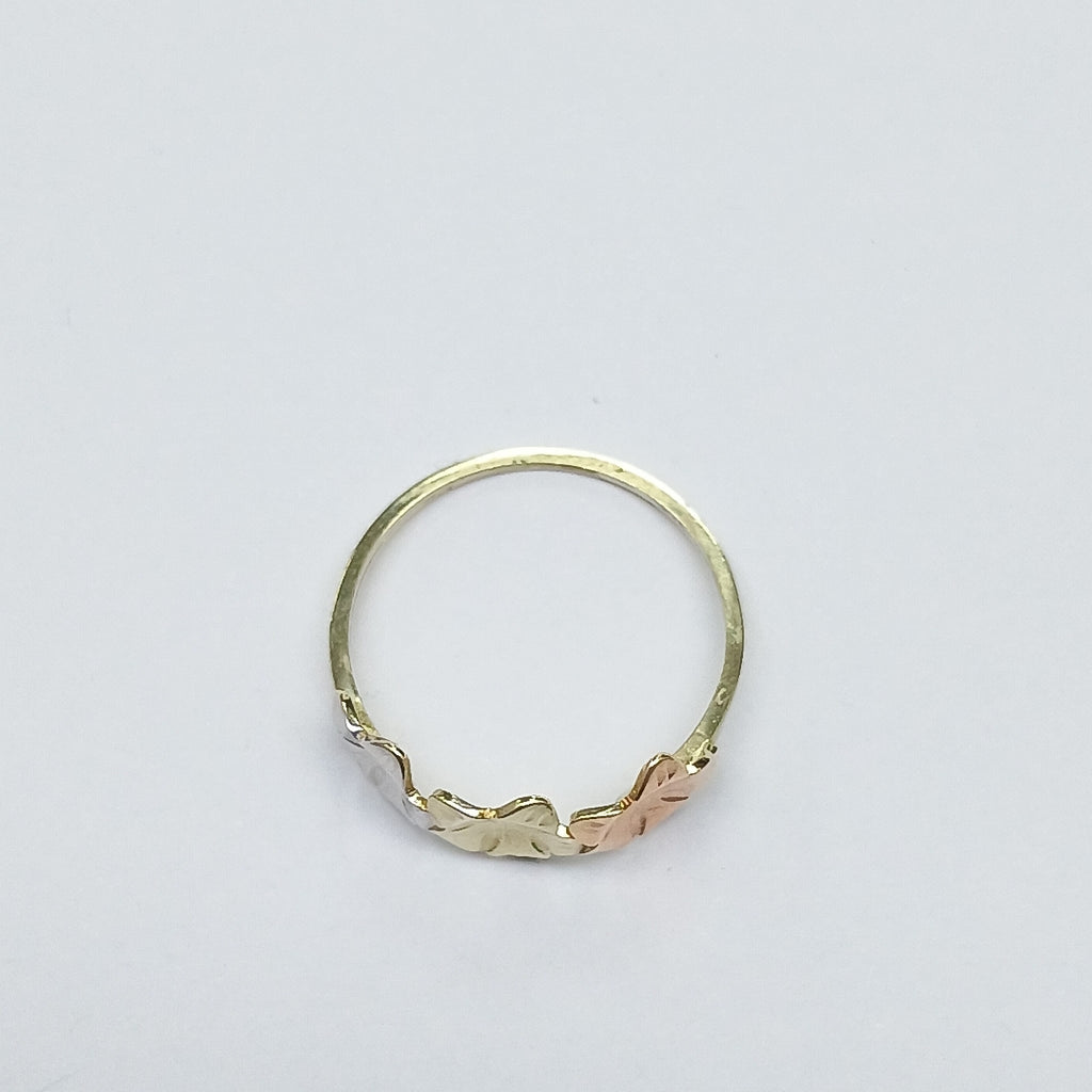 ANILLOS ANILLITO FIG FLORES 10K TALLA 8 1.2 GR (NUEVO)