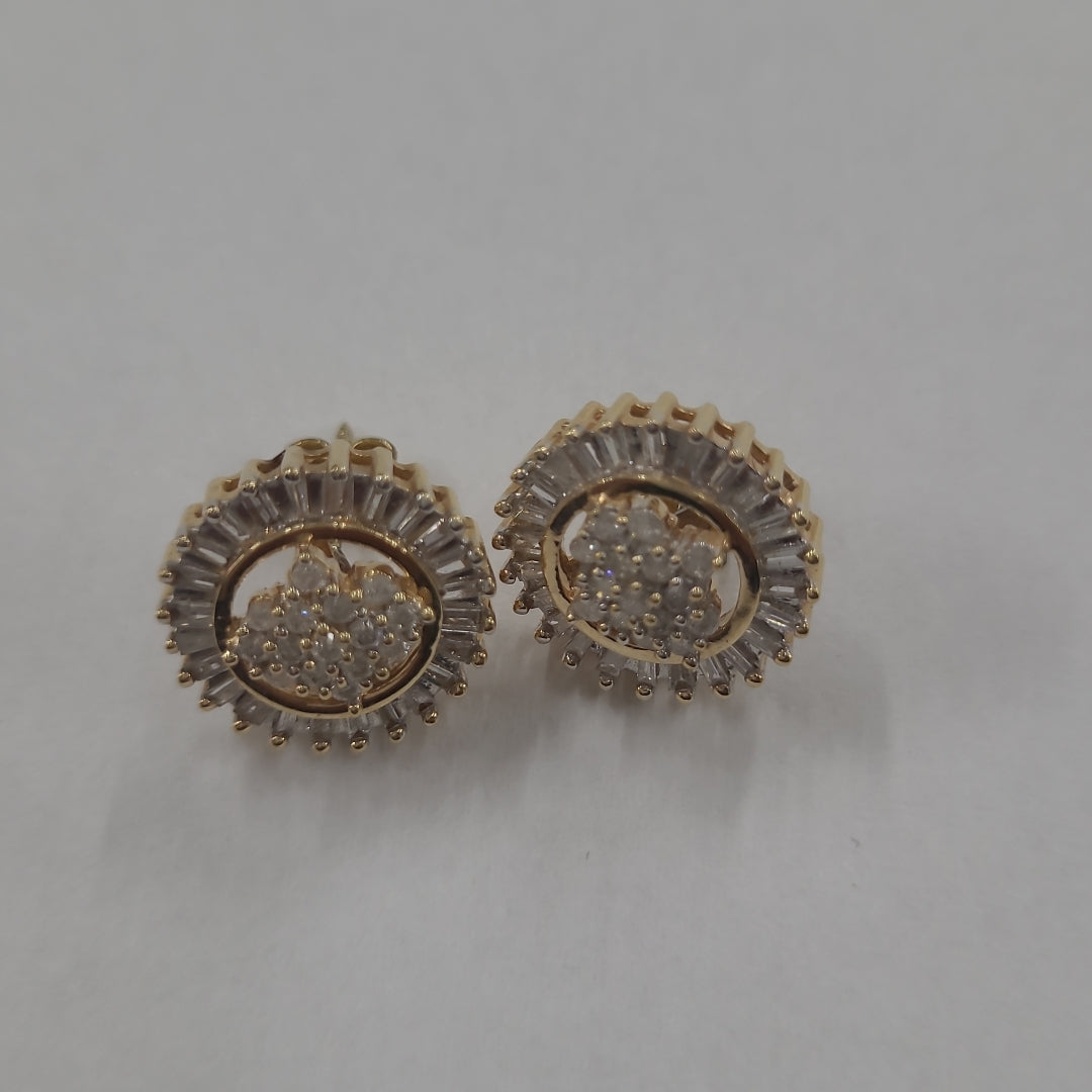 BROQUELES PAR ORO 14 K 5,40 GRMS (SEMINUEVO)