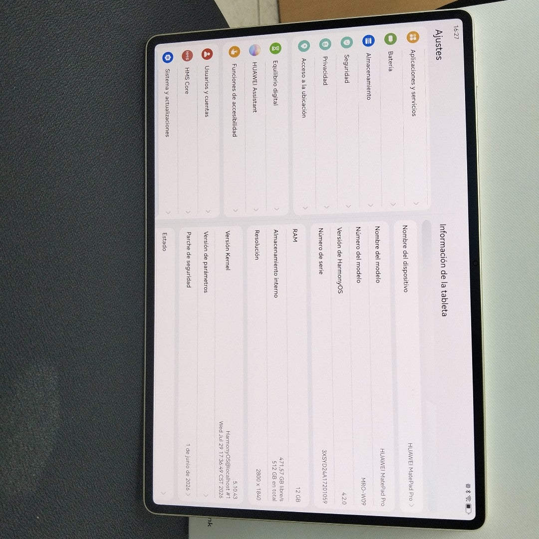 TABLETA HUAWEI MATEPAD PRO 12.2 MRO-W09 (2024) 512 GB 12 GB RAM