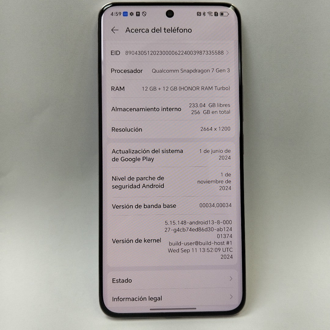 CELULAR HONOR 200 5G ELI-NX9 (2024) 256 GB 12 GB RAM (SEMINUEVO)
