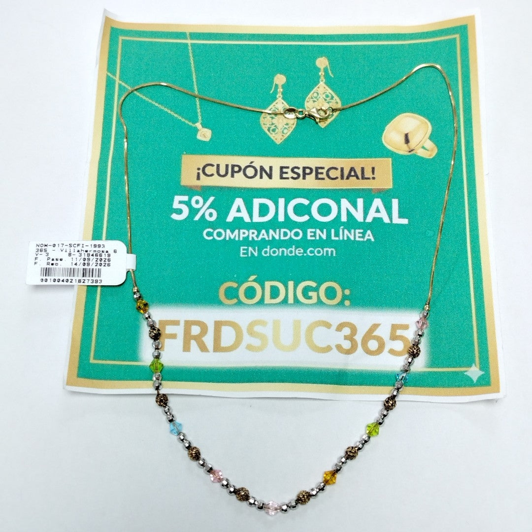 GARGANTILLA ORO,ORO BLANCO 14 K 6,90 GRMS (SEMINUEVO)
