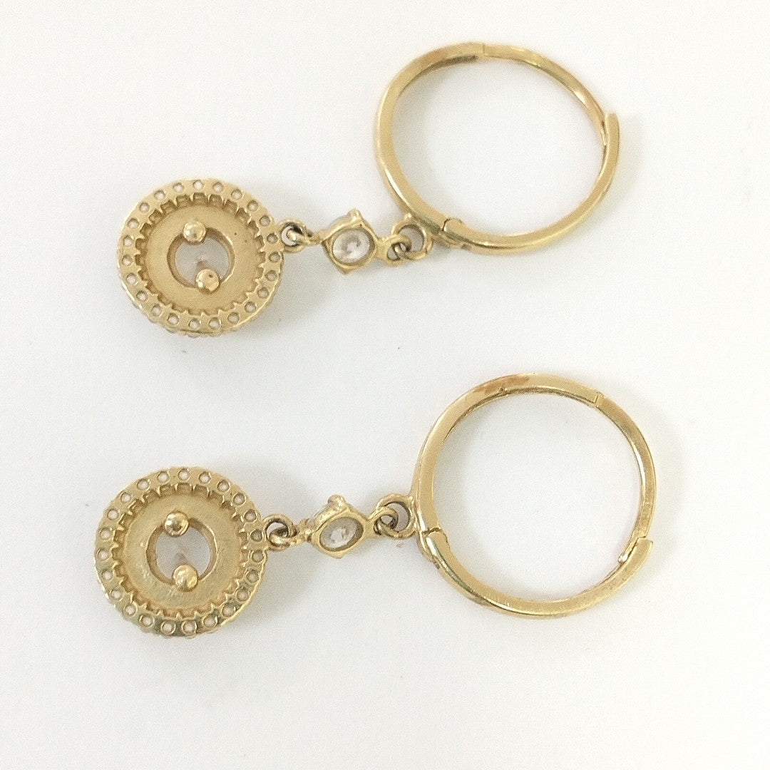 ARETES PAR ORO 14 K 2.1 GRMS (SEMINUEVO)