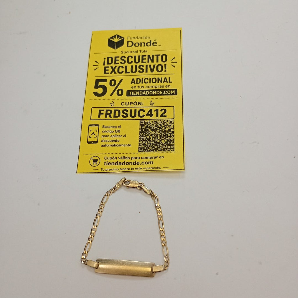 ESCLAVA ORO 14 K 2.3 GRMS (SEMINUEVO)