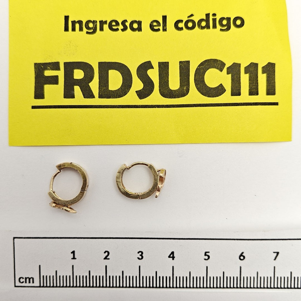 ARRACADAS PAR ORO 10 K 3.2 GRMS (SEMINUEVO)