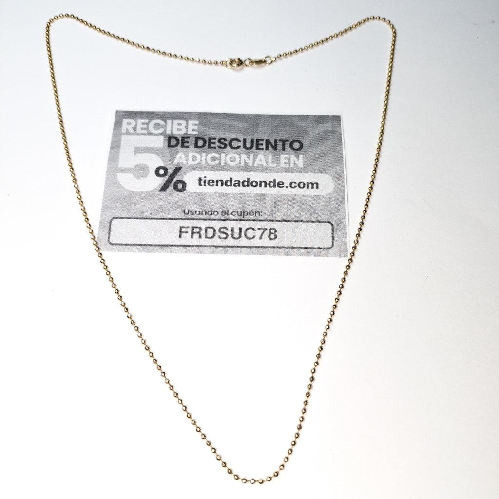CADENA ORO 14 K 3.2 GRMS (SEMINUEVO)
