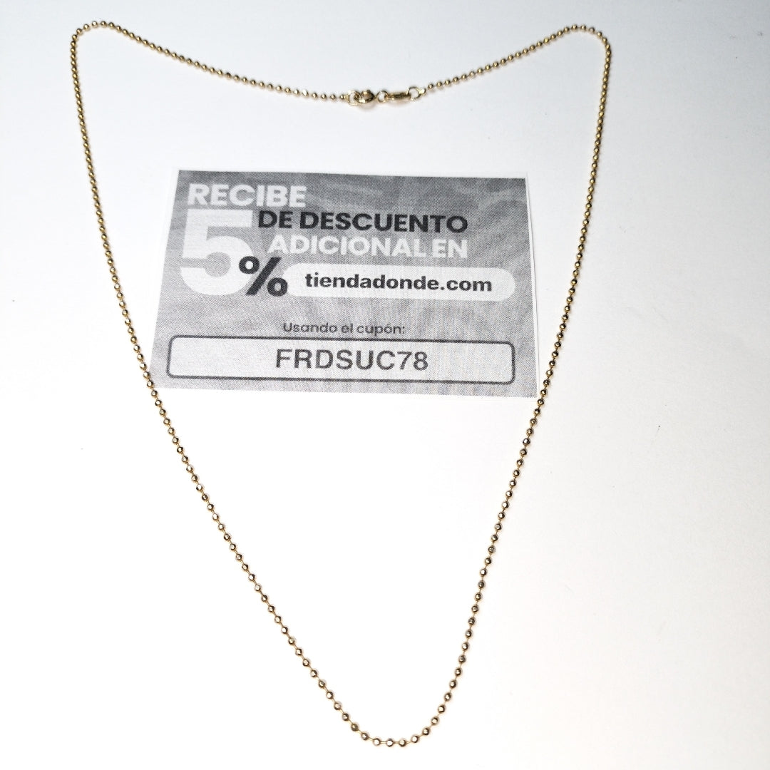 CADENA ORO 14 K 3.2 GRMS (SEMINUEVO)