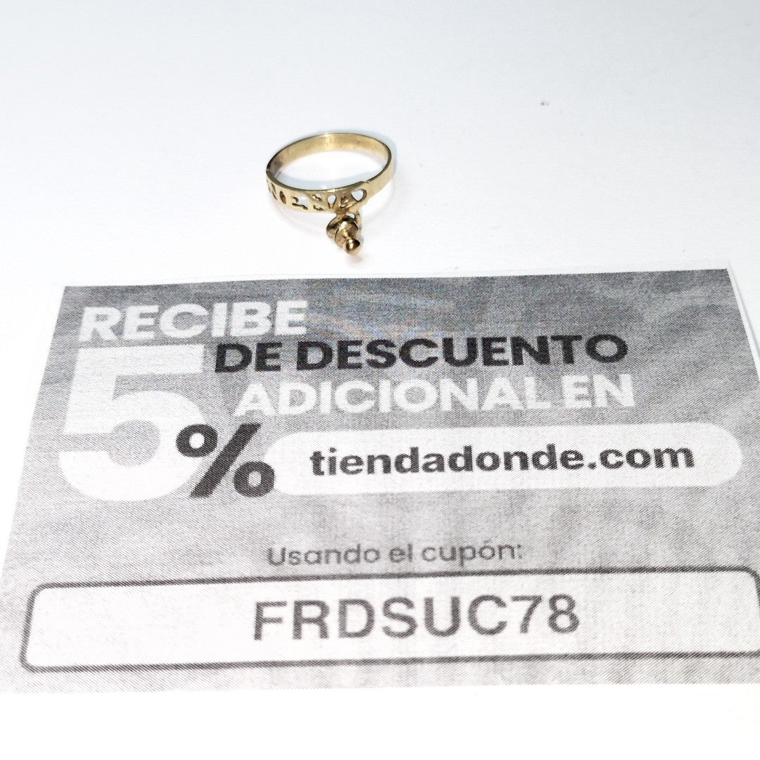 ANILLITO ORO 10 K 0.8 GRMS (SEMINUEVO)