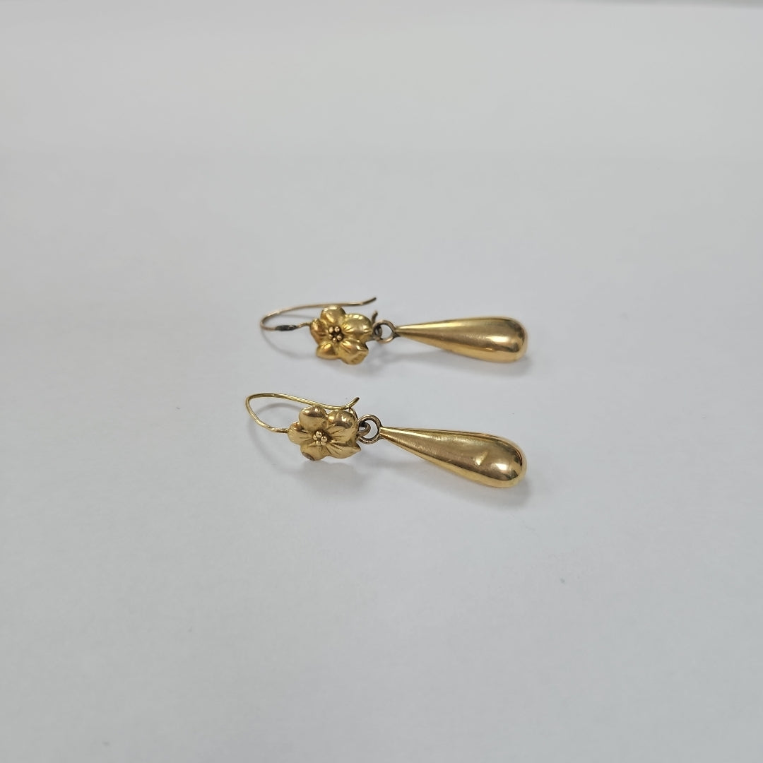 ARETES PAR ORO 14 K 2.7 GRMS (SEMINUEVO)