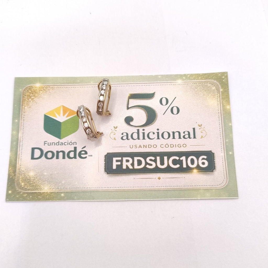 ARETES PAR ORO 10 K 2.1 GRMS (SEMINUEVO)