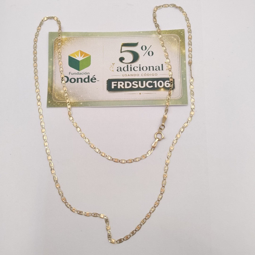 CADENA ORO, ORO COMBINADO 10 K 2.8 GRMS (SEMINUEVO)