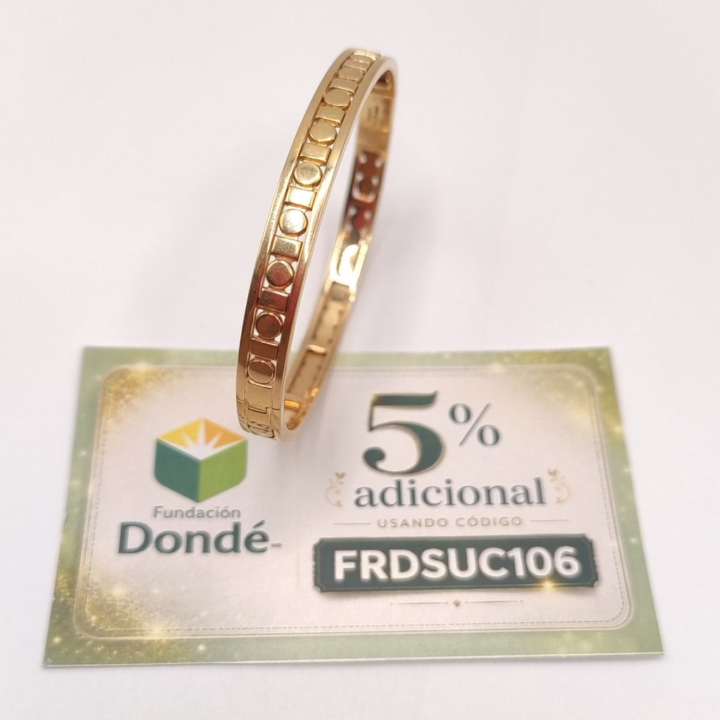 PULSERA RIGIDA ORO 18 K 19.2 GRMS (SEMINUEVO)