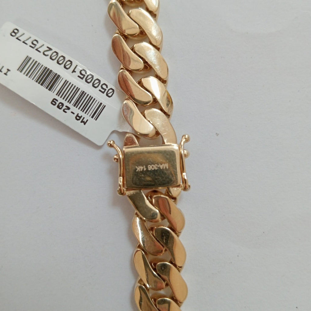 CADENAS BARBADA AMARILLA ORO 14K 53.5 (NUEVO)