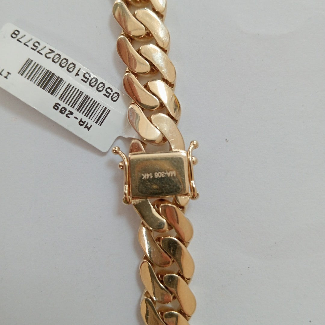 CADENAS BARBADA AMARILLA ORO 14K 53.5 (NUEVO)