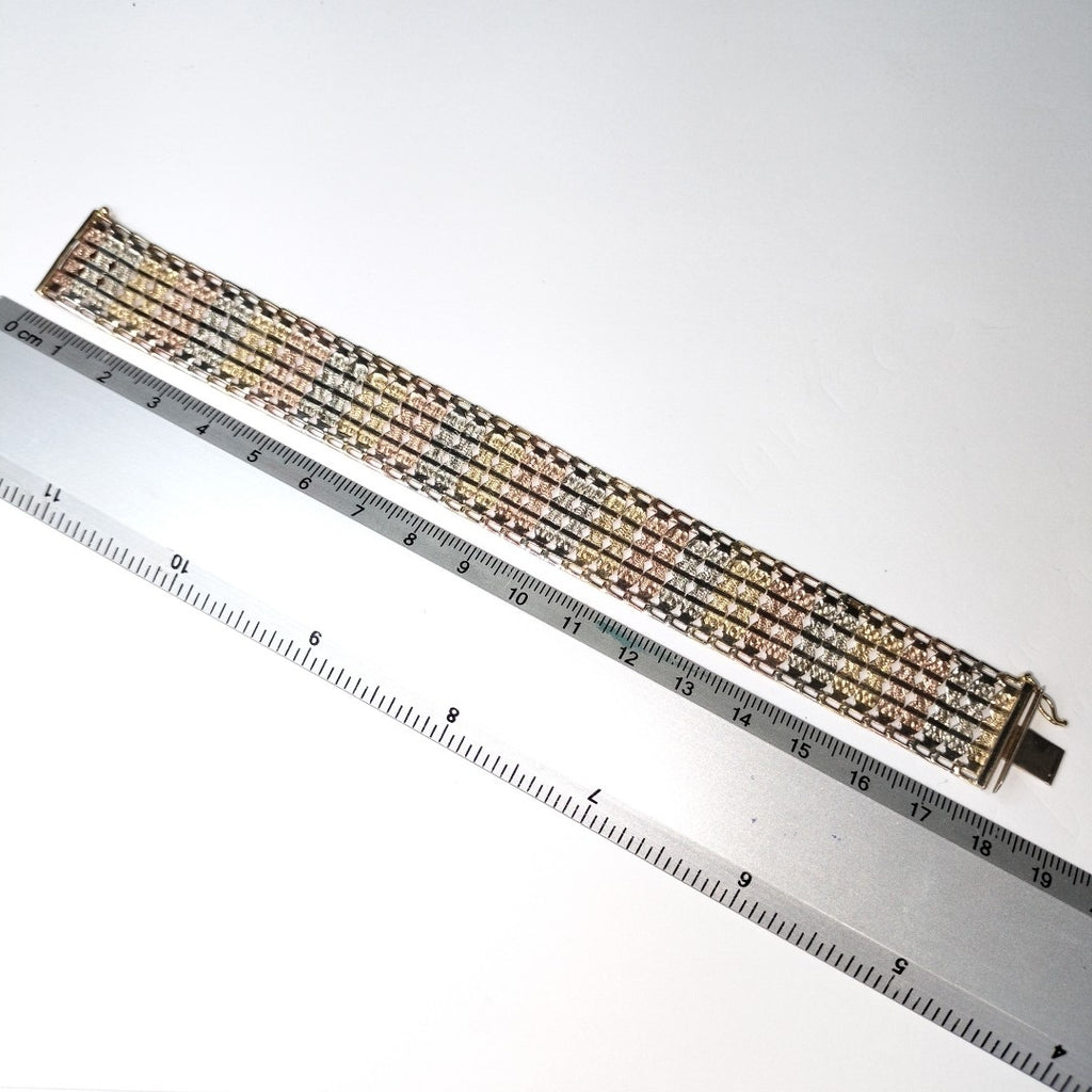 BRAZALETE ORO 14 K 14.2 GRMS (SEMINUEVO)