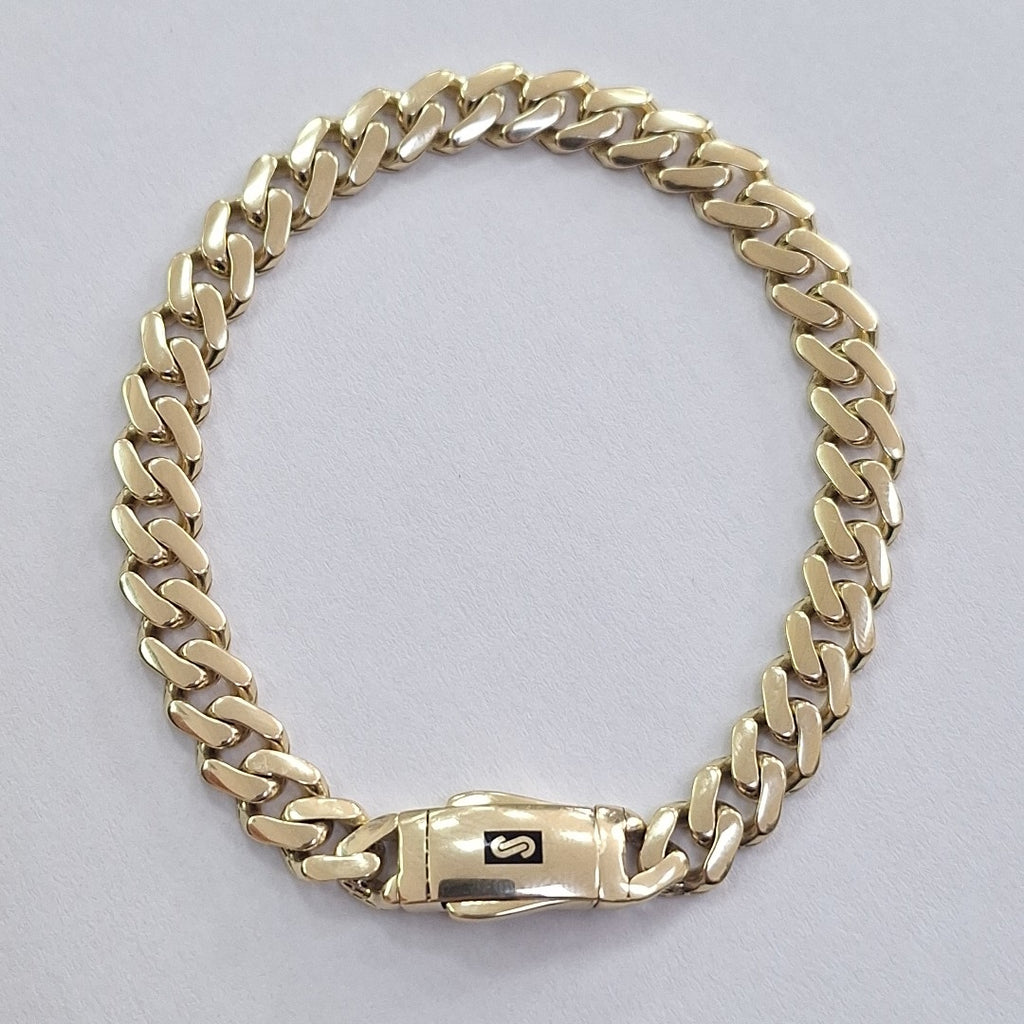 PULSERA CABALLERO MONACO ORO 14K 11.4 (NUEVO)