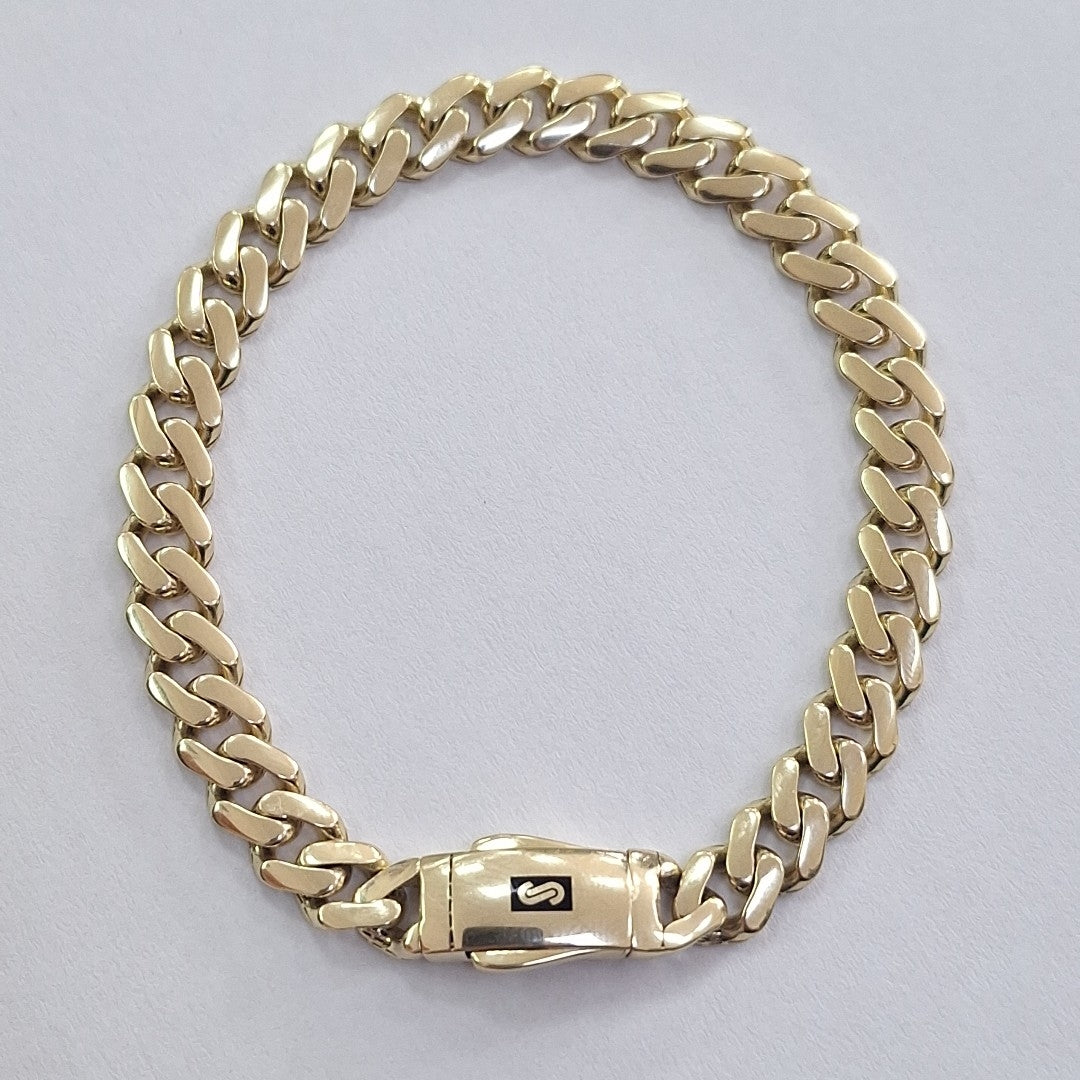 PULSERA CABALLERO MONACO ORO 14K 11.4 (NUEVO)