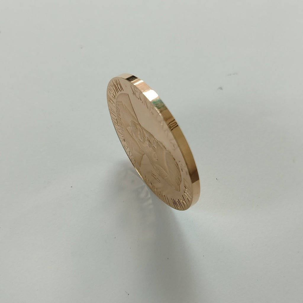 MEDALLA CONMEMORATIVA ORO 21 K 42,00 GRMS (SEMINUEVO)