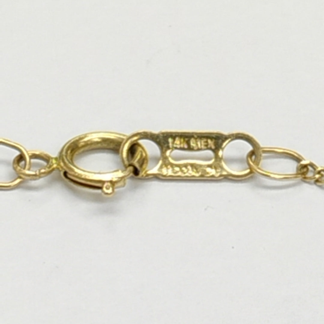 CADENA, DIJE ORO 14 K 1.9 GRMS (SEMINUEVO)