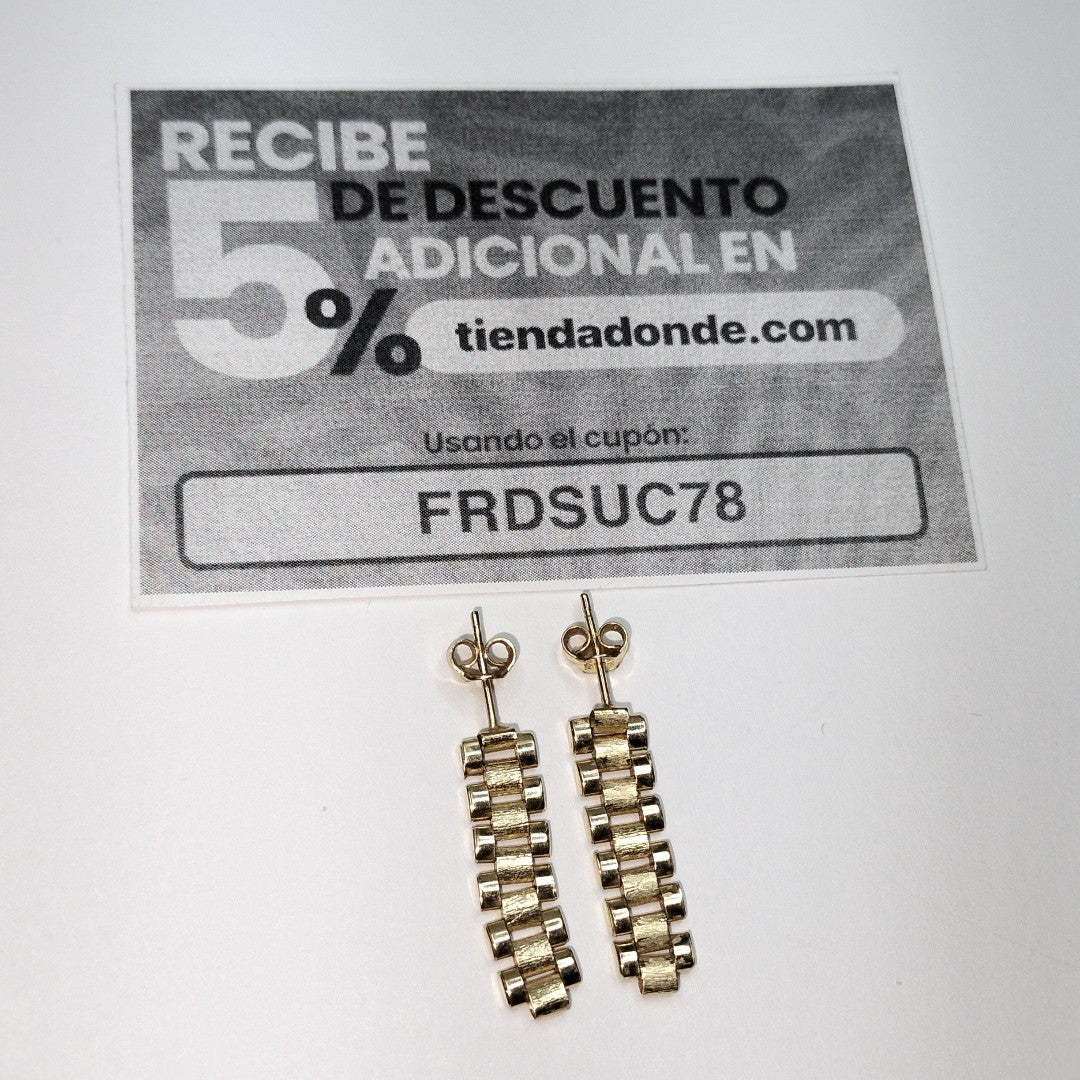 ARETES PAR ORO 14 K 2,60 GRMS (SEMINUEVO)