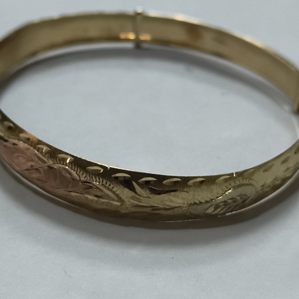 PULSERA RIGIDA ORO 10 K 7,90 GRMS (SEMINUEVO)