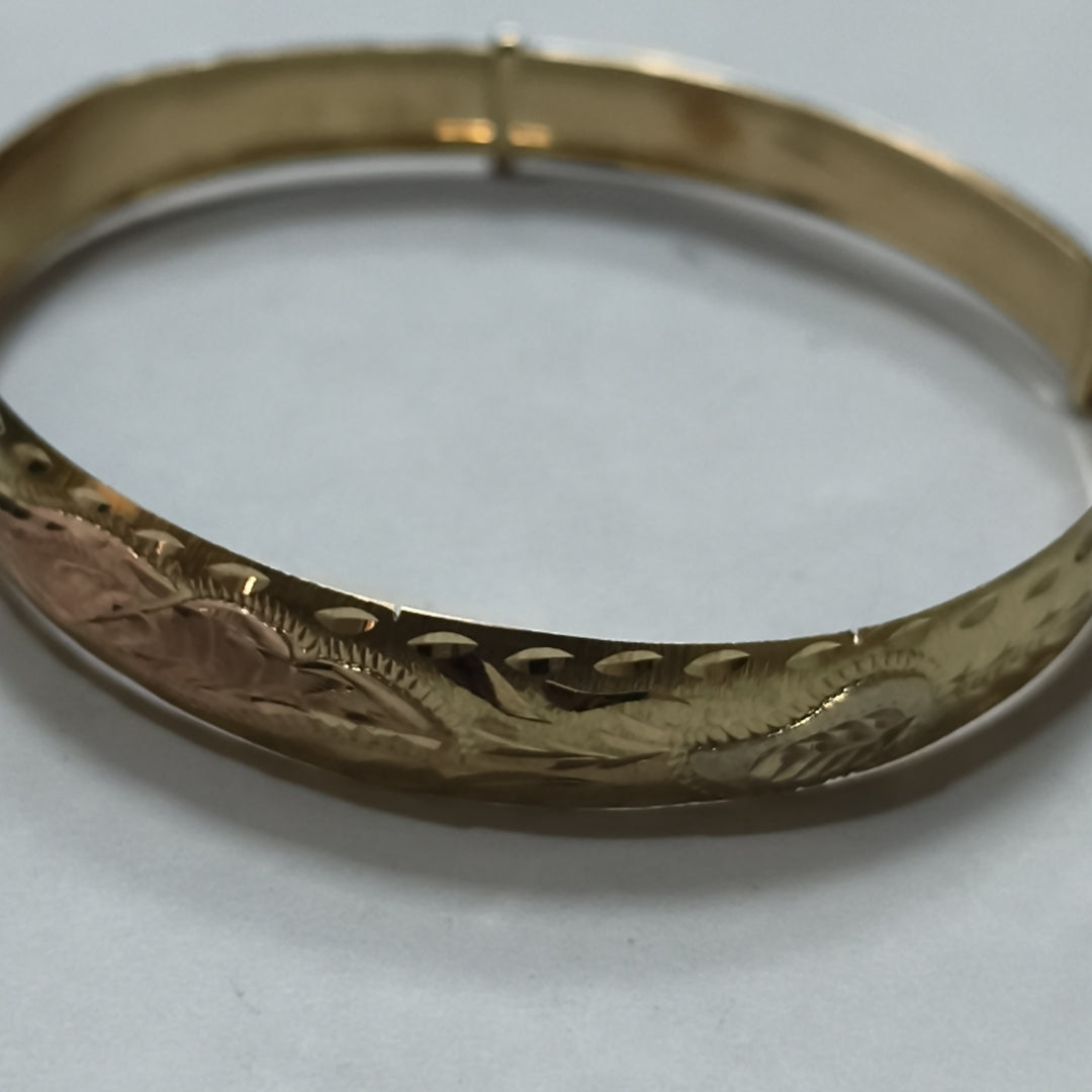 PULSERA RIGIDA ORO 10 K 7,90 GRMS (SEMINUEVO)