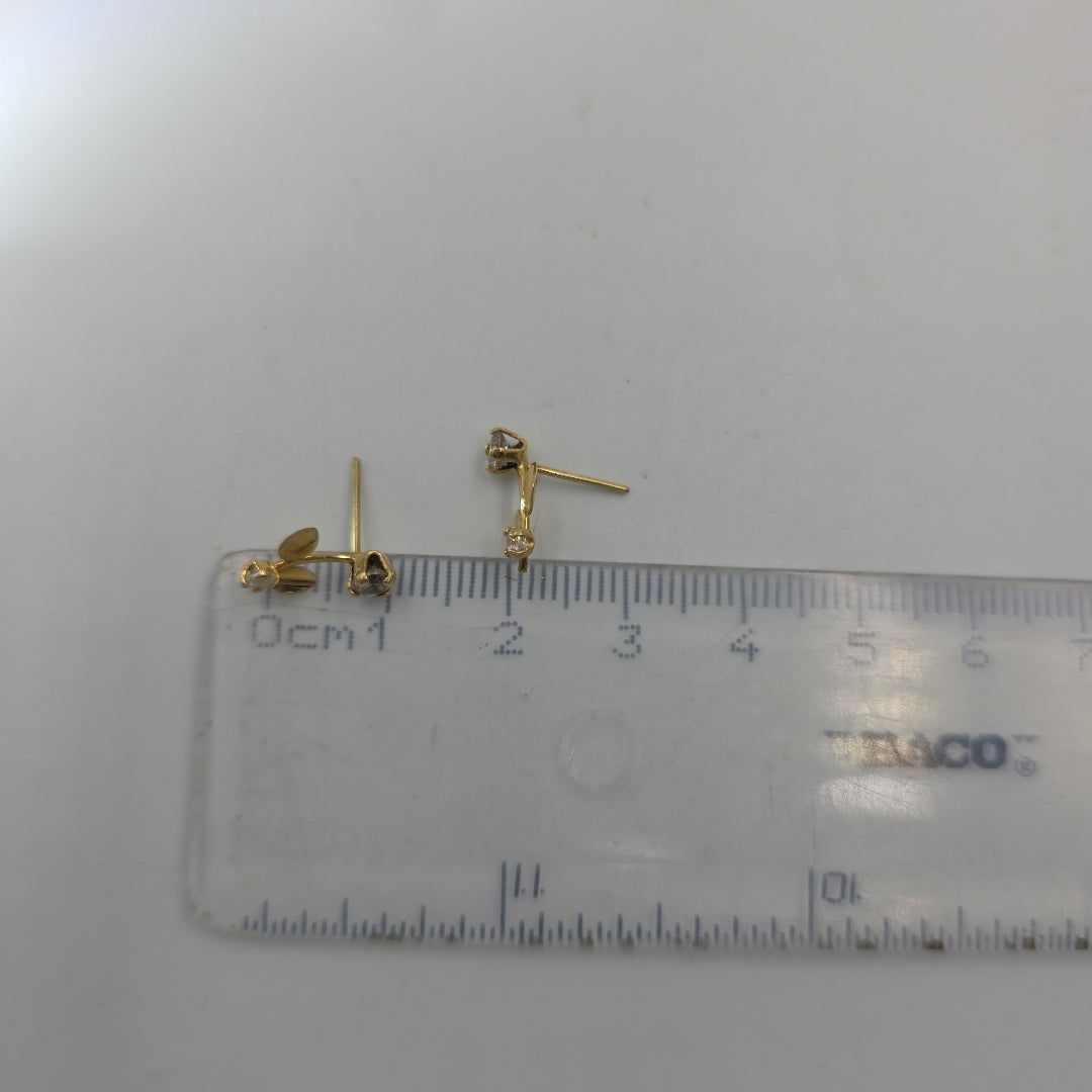 BROQUELES PAR ORO 14 K 0,80 GRMS (SEMINUEVO)