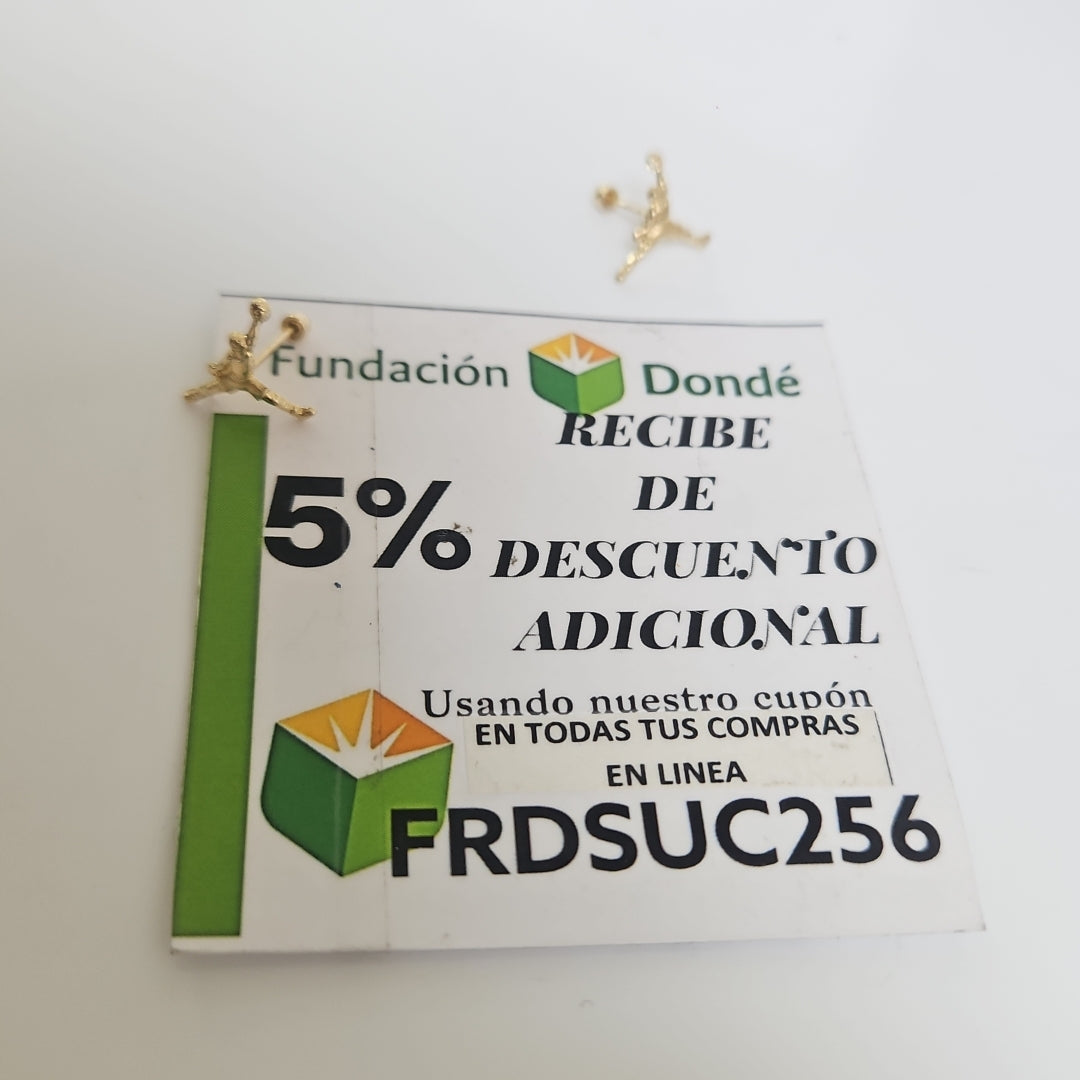 BROQUELES PAR ORO 10 K 0,20 GRMS (SEMINUEVO)