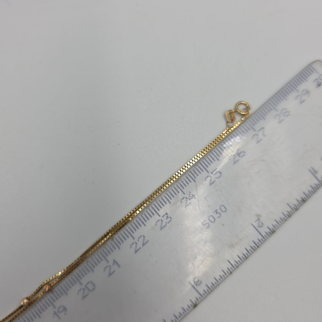 CADENA ORO, ORO COMBINADO 10 K 2.8 GRMS (SEMINUEVO)