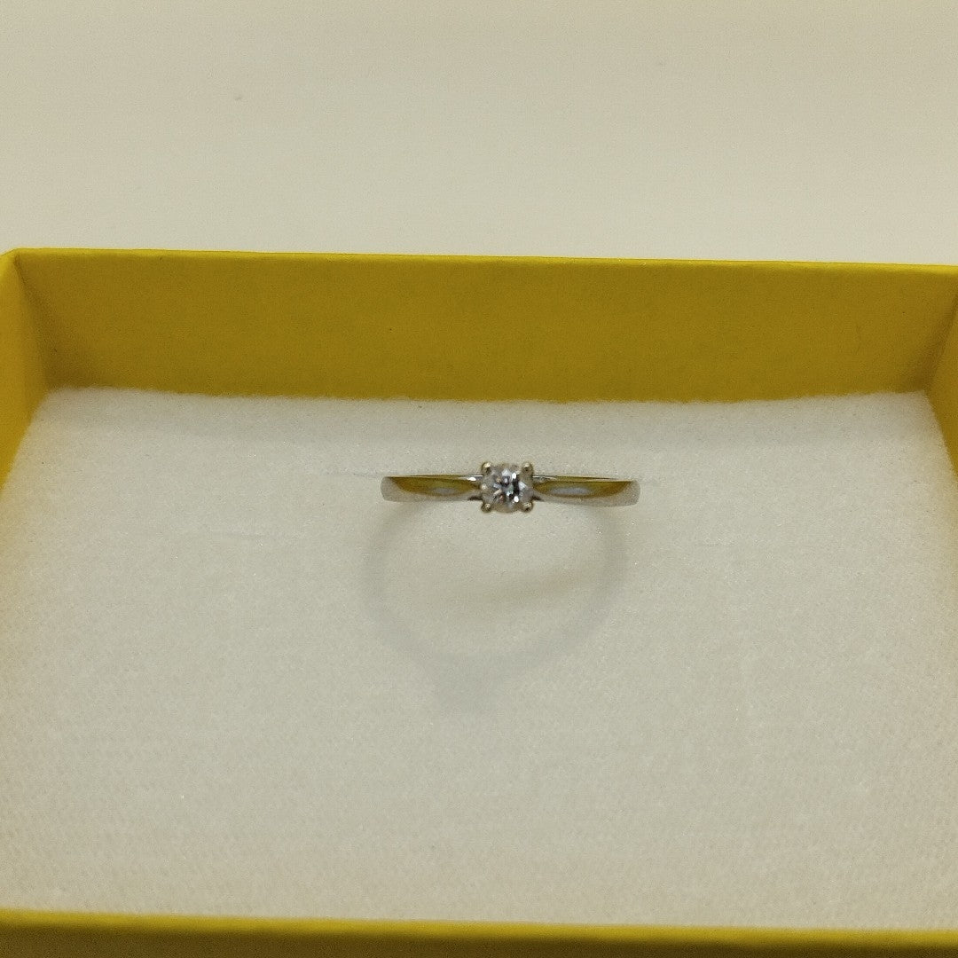 ANILLITO ORO BLANCO 14 K 2.2 GRMS (SEMINUEVO)