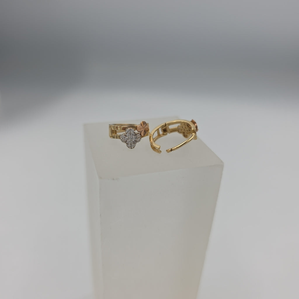 ARRACADAS PAR ORO 10 K 1,50 GRMS (SEMINUEVO)