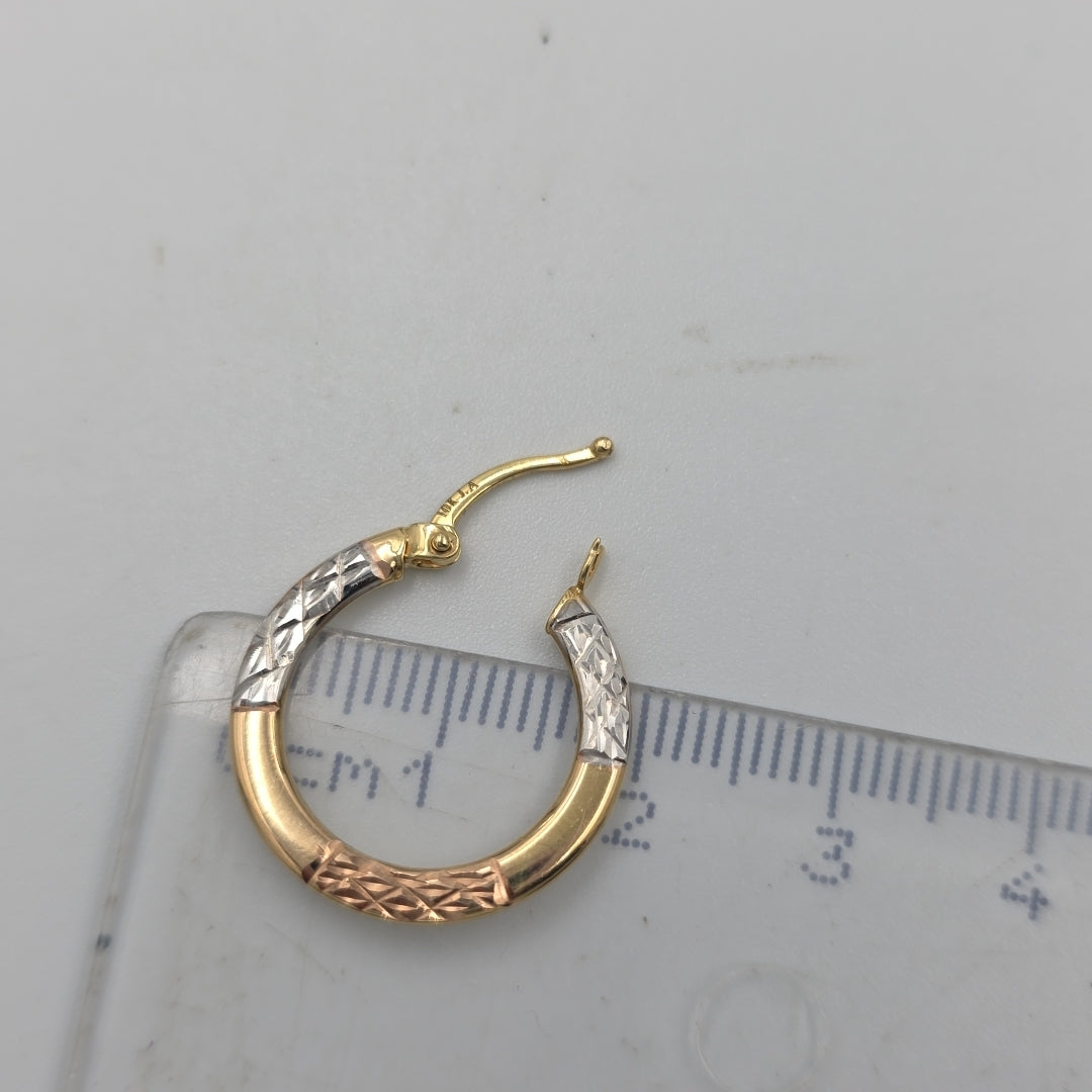 ARRACADAS PAR ORO 10 K 1,50 GRMS (SEMINUEVO)