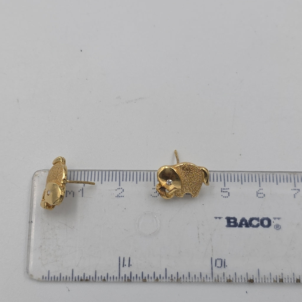 BROQUELES PAR ORO 14 K 3,10 GRMS (SEMINUEVO)