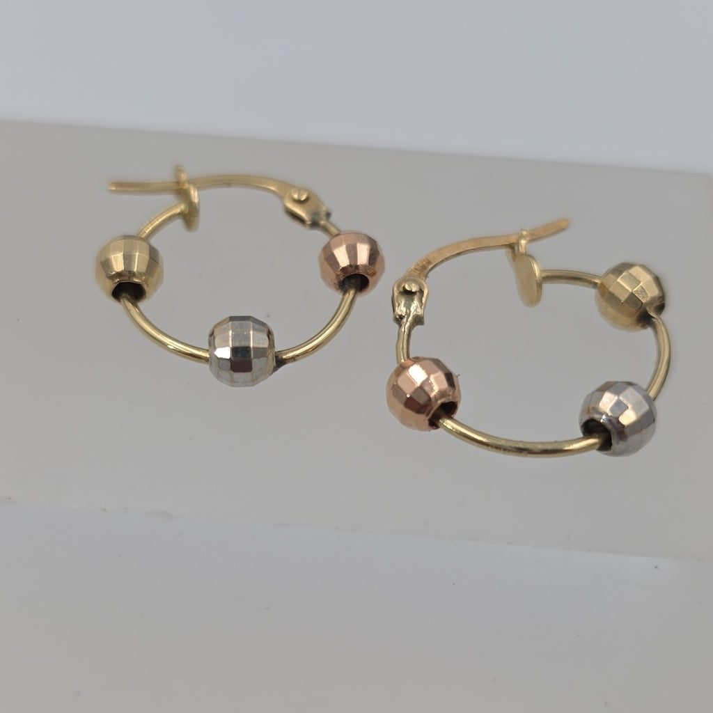 ARRACADAS PAR ORO 14 K 1.5 GRMS (SEMINUEVO)