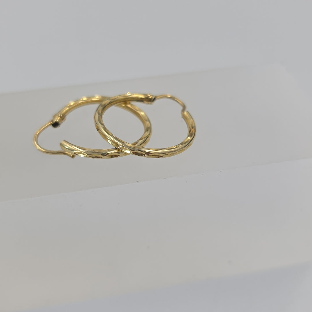 ARRACADAS PAR ORO 14 K 1,30 GRMS (SEMINUEVO)