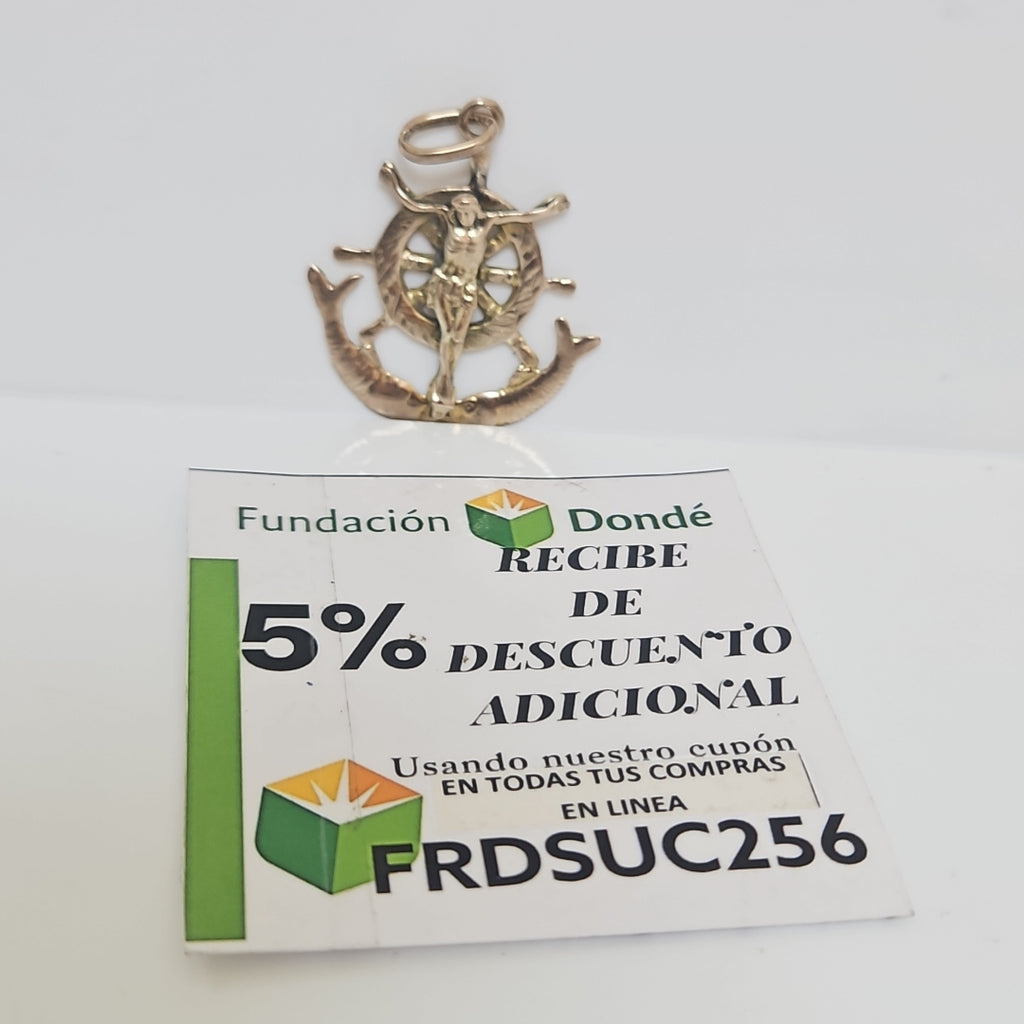 CRISTO EN ANCLA ORO 8 K 4,90 GRMS (SEMINUEVO)