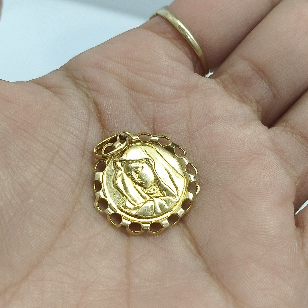 MEDALLA RELIGIOSA ORO 14 K 2,60 GRMS (SEMINUEVO)