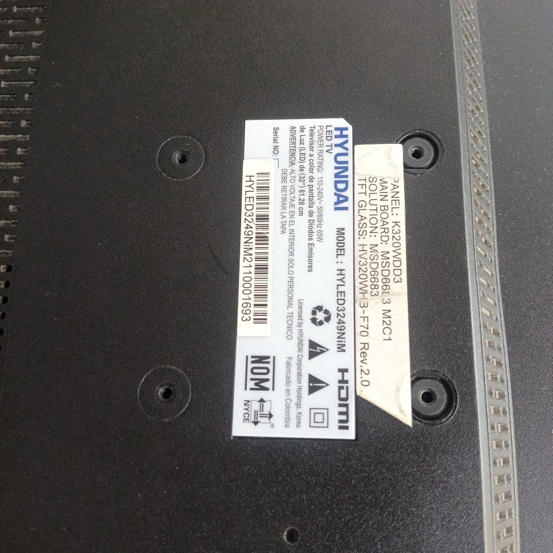 PANTALLA HYUNDAI HYLED3249NIM (2022) 32" LED HD (SEMINUEVO)
