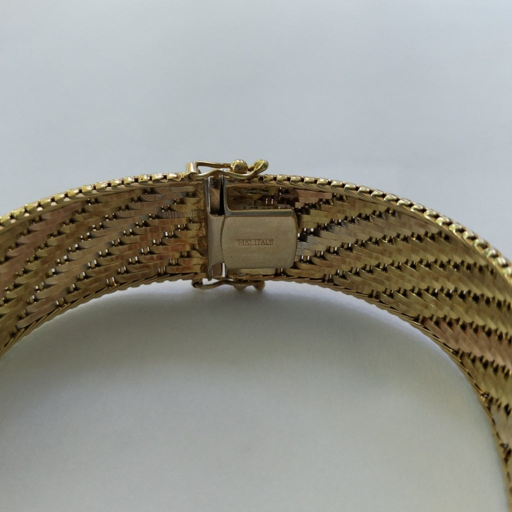 BRAZALETE ORO, RODIADO 14 K 31.9 GRMS (SEMINUEVO)