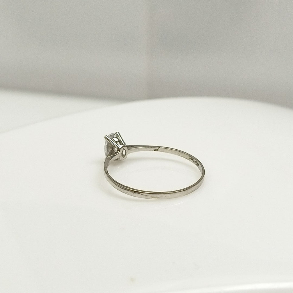 SOLITARIO ORO BLANCO 14 K 0,90 GRMS (SEMINUEVO)