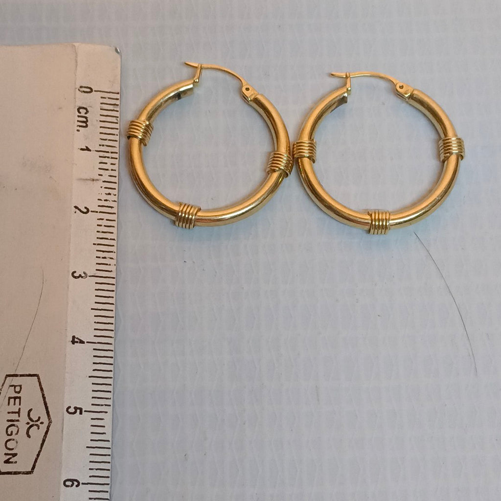ARRACADAS PAR ORO 14 K 4.6 GRMS (SEMINUEVO)