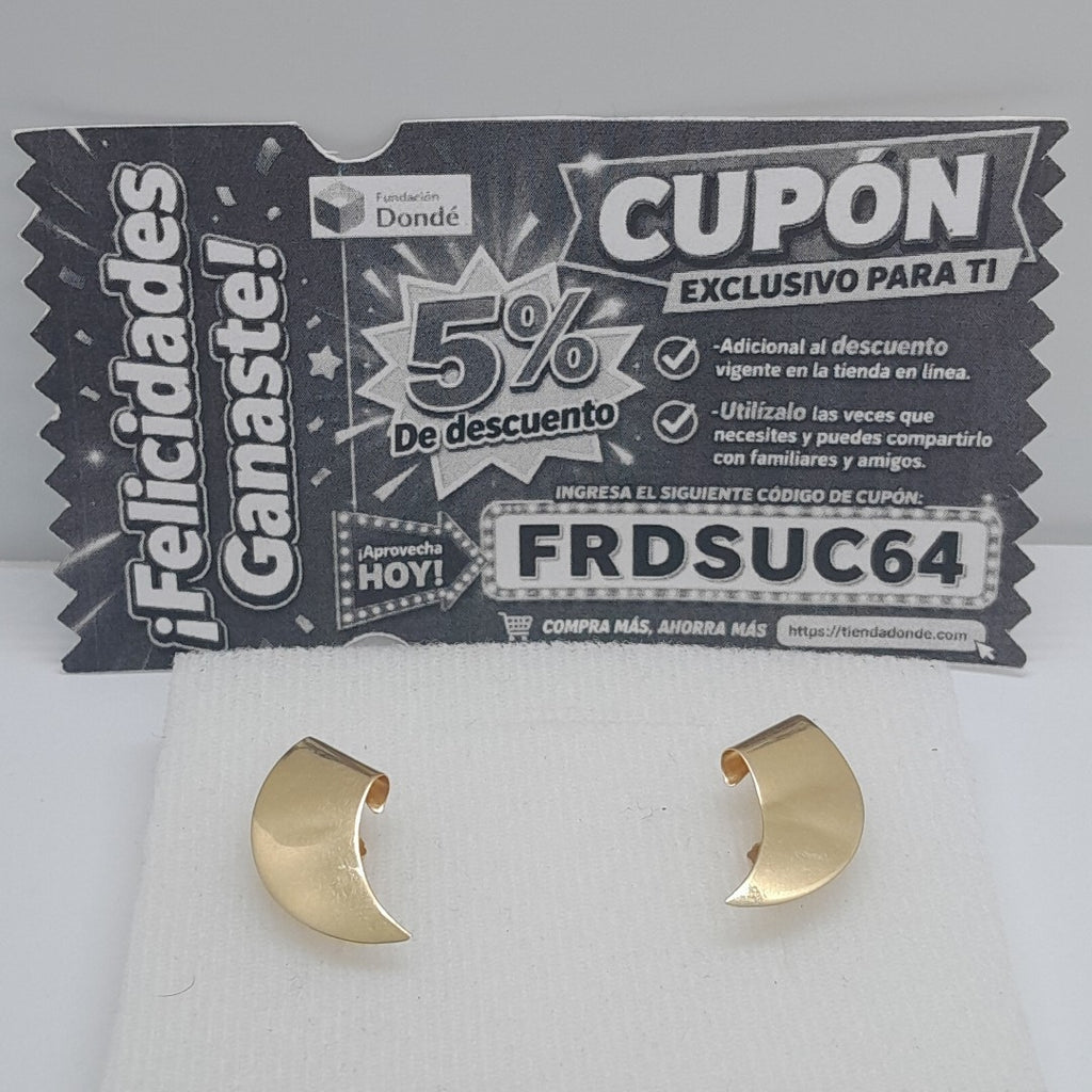 BROQUELES PAR ORO 14 K 1.6 GRMS (SEMINUEVO)