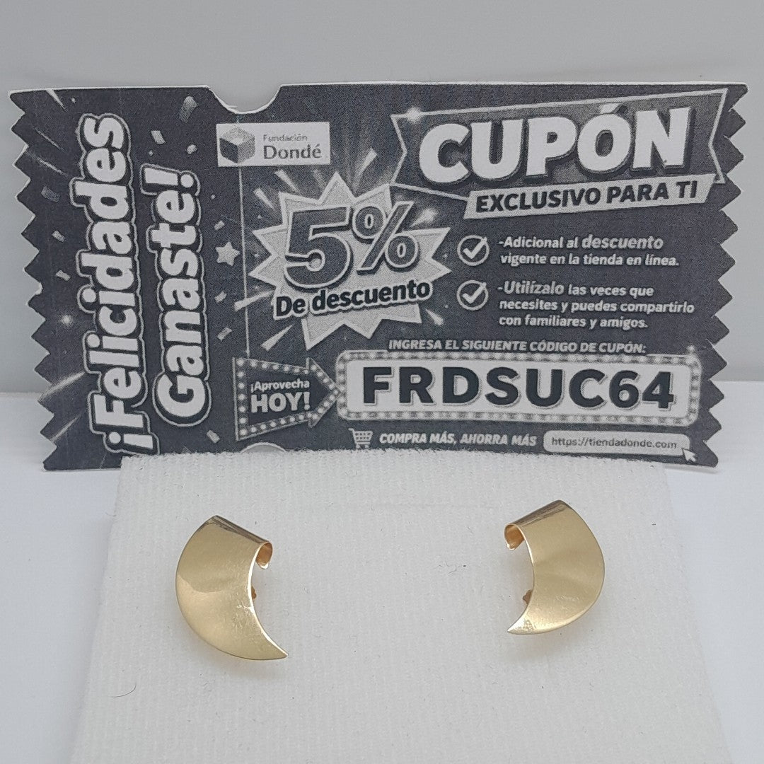 BROQUELES PAR ORO 14 K 1.6 GRMS (SEMINUEVO)