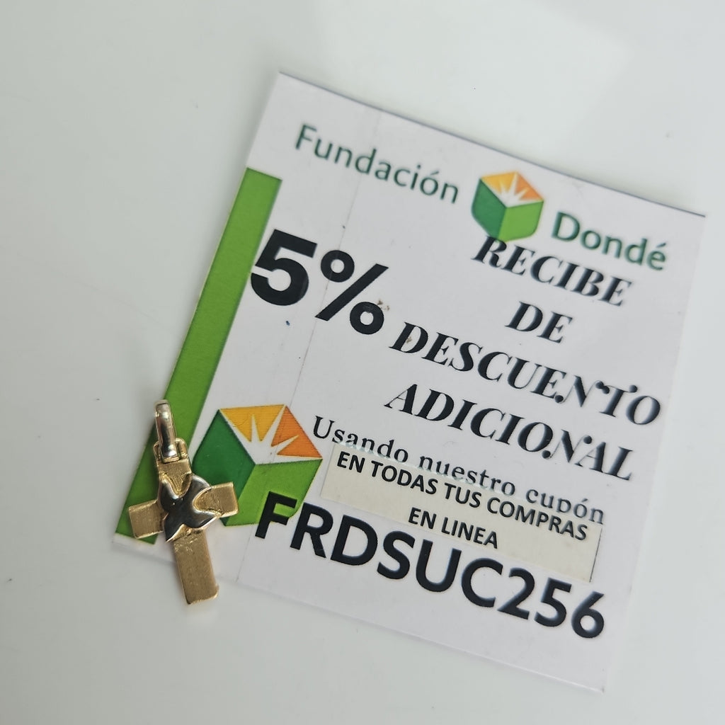 CRUZ ORO,ORO BLANCO 14 K 1,90 GRMS (SEMINUEVO)