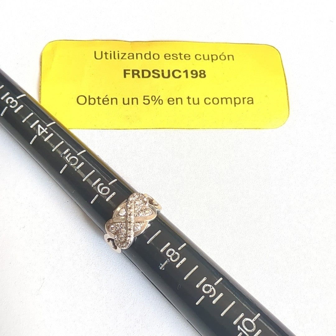 ANILLITO ORO BLANCO 14 K 6,80 GRMS (SEMINUEVO)