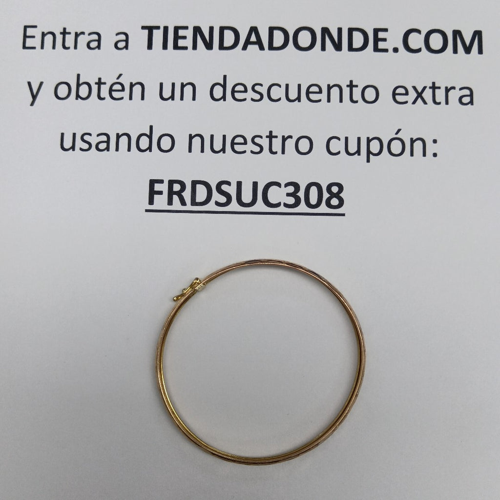 PULSERA RIGIDA ORO 14 K 4.5 GRMS (SEMINUEVO)