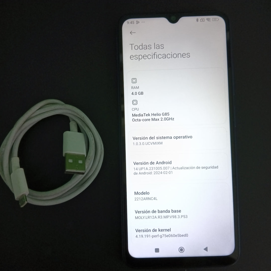 CELULAR XIAOMI REDMI 12C 2212ARNC4L (2023) 128 GB 4 GB RAM (SEMINUEVO)