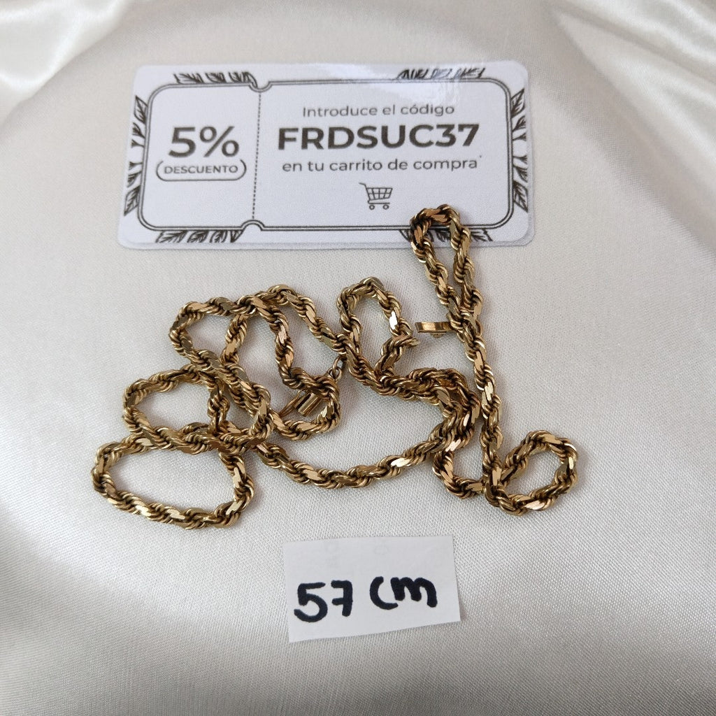 CADENA ORO 10 K 24.5 GRMS (SEMINUEVO)