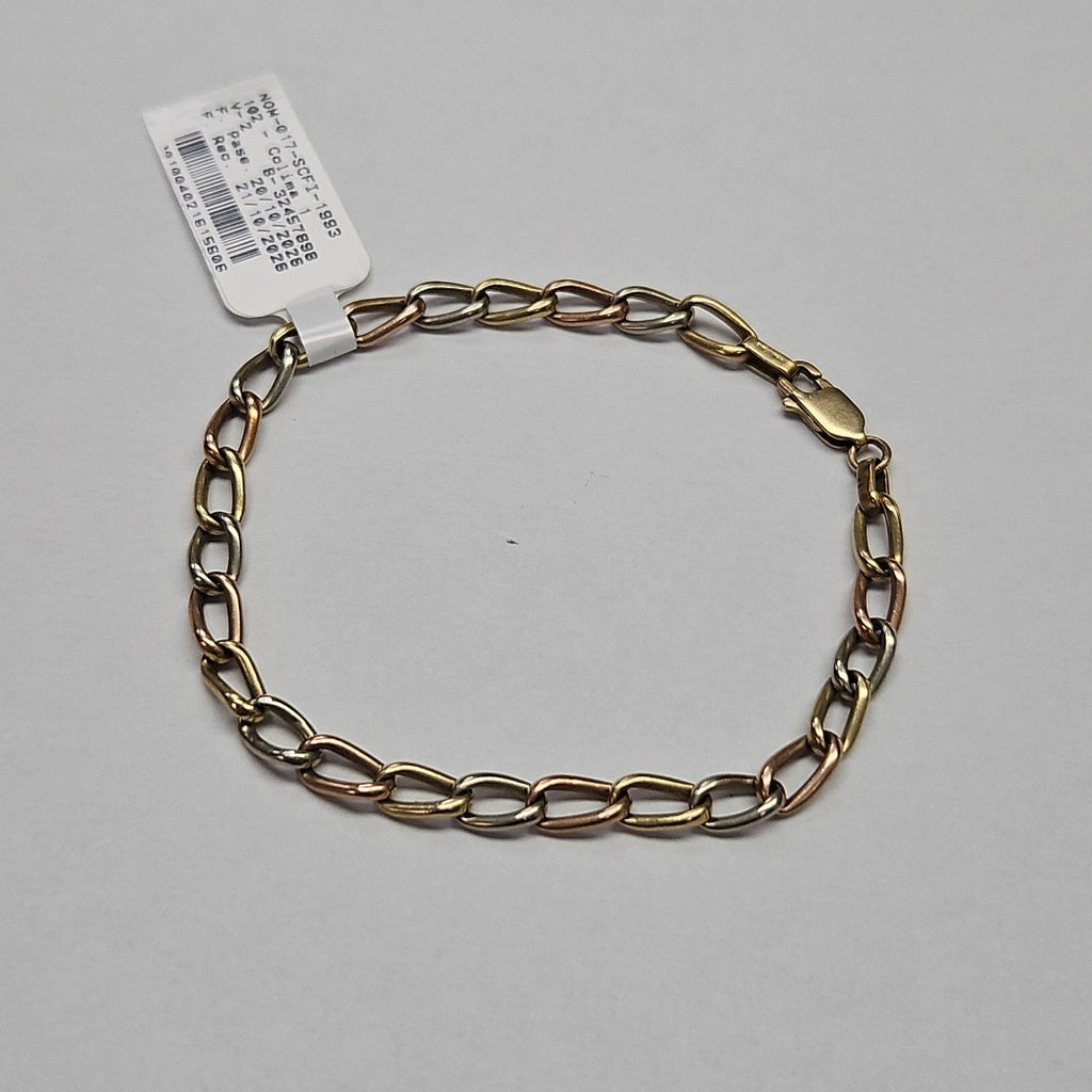 PULSERA ORO COMBINADO 14 K 7 GRMS (SEMINUEVO)