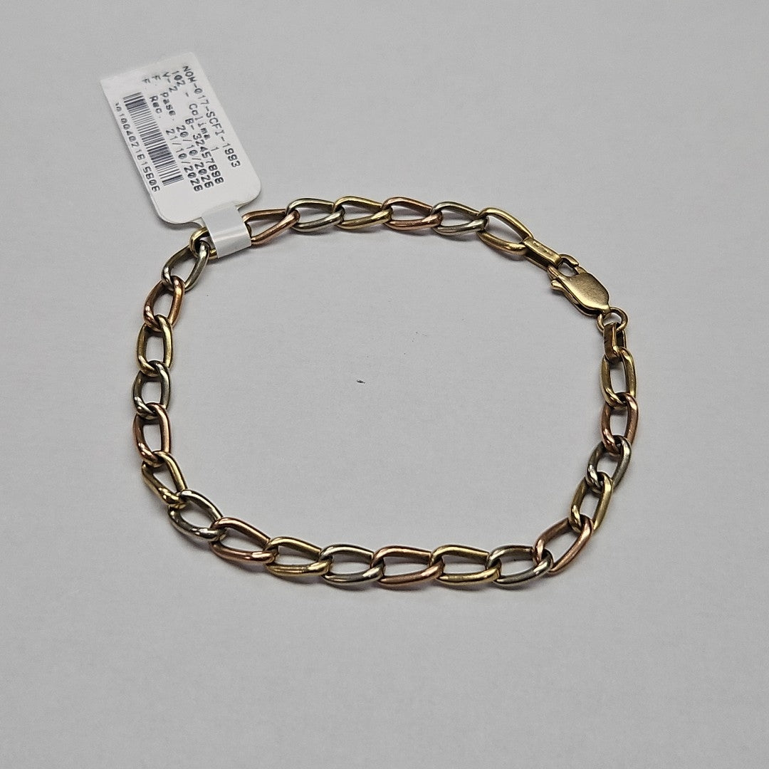 PULSERA ORO COMBINADO 14 K 7 GRMS (SEMINUEVO)